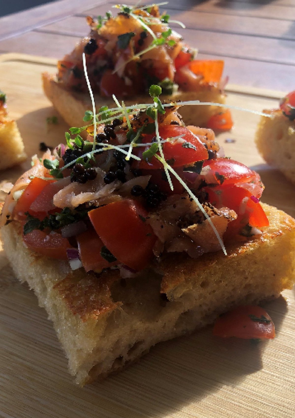 Hayley's Smoked Salmon Bruschetta